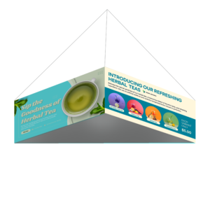 Triangular Hanging Banners: Kits (Hardware + Banner)