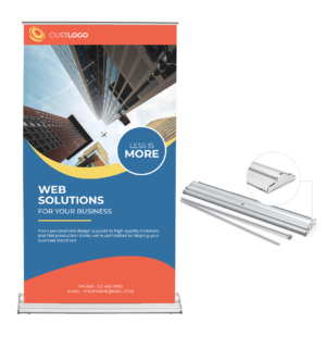 Custom Adjustable Banner Kit With Stand