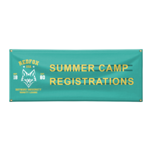 Changeable Letter Vinyl Banner
