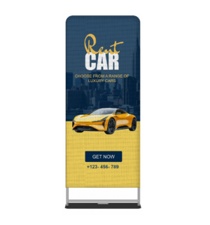 Custom Tube Fabric Banners with Aluminium Stand